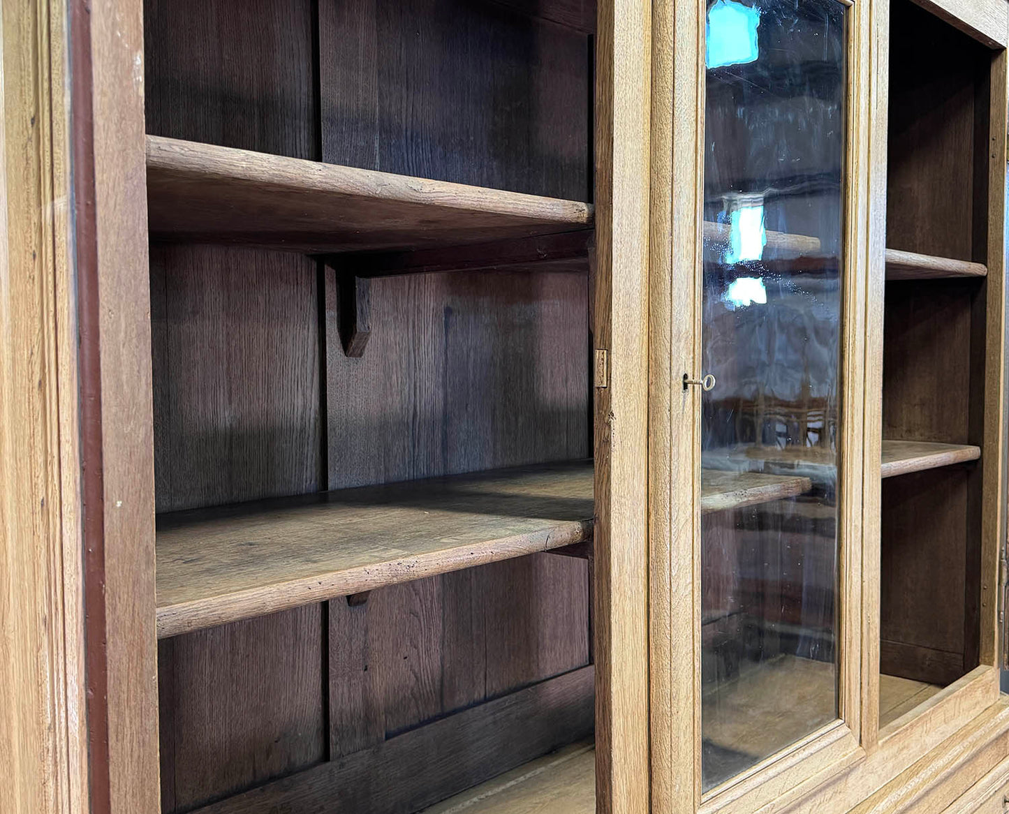 Bleached Oak Glazed Cupboard