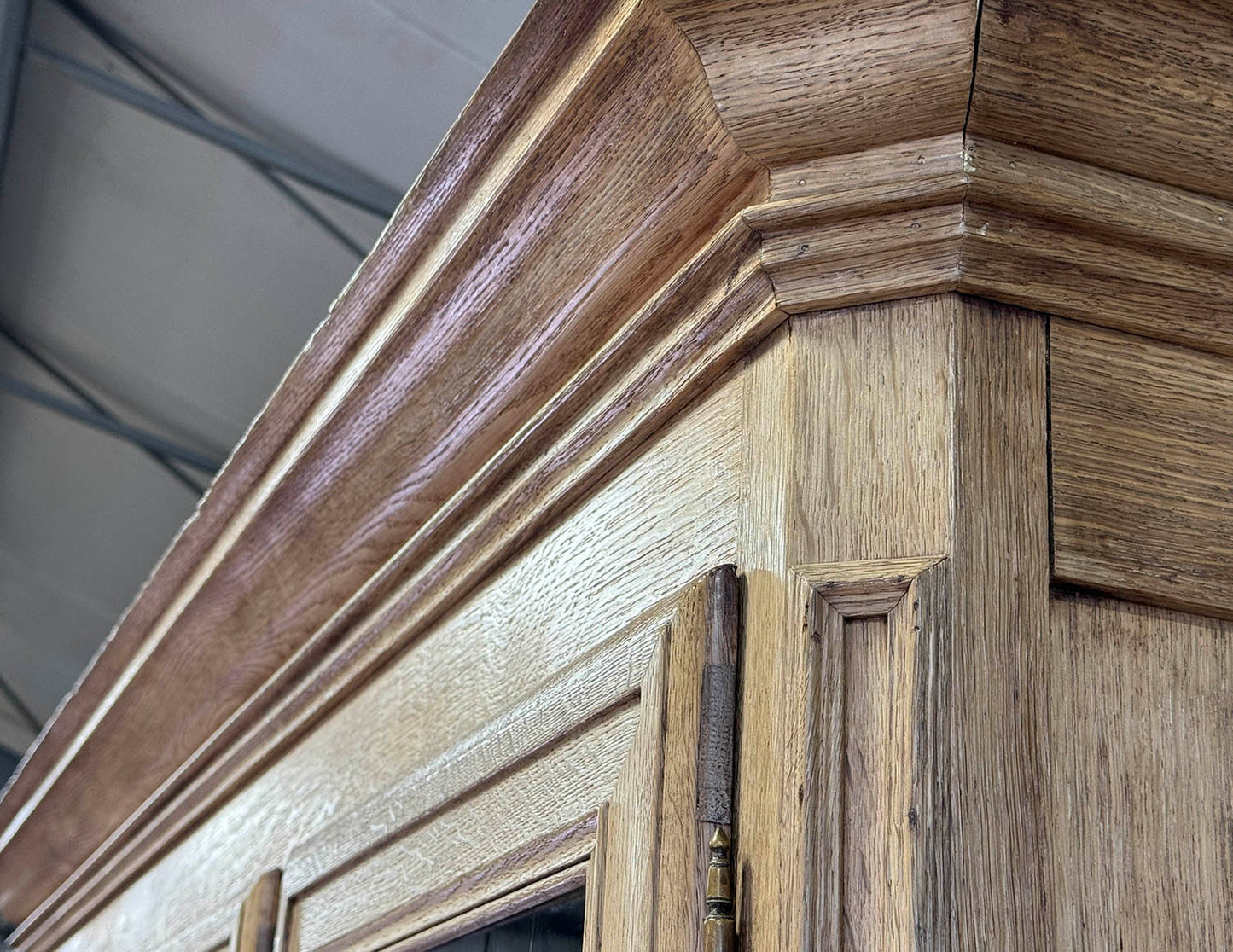 Bleached Oak Glazed Cupboard