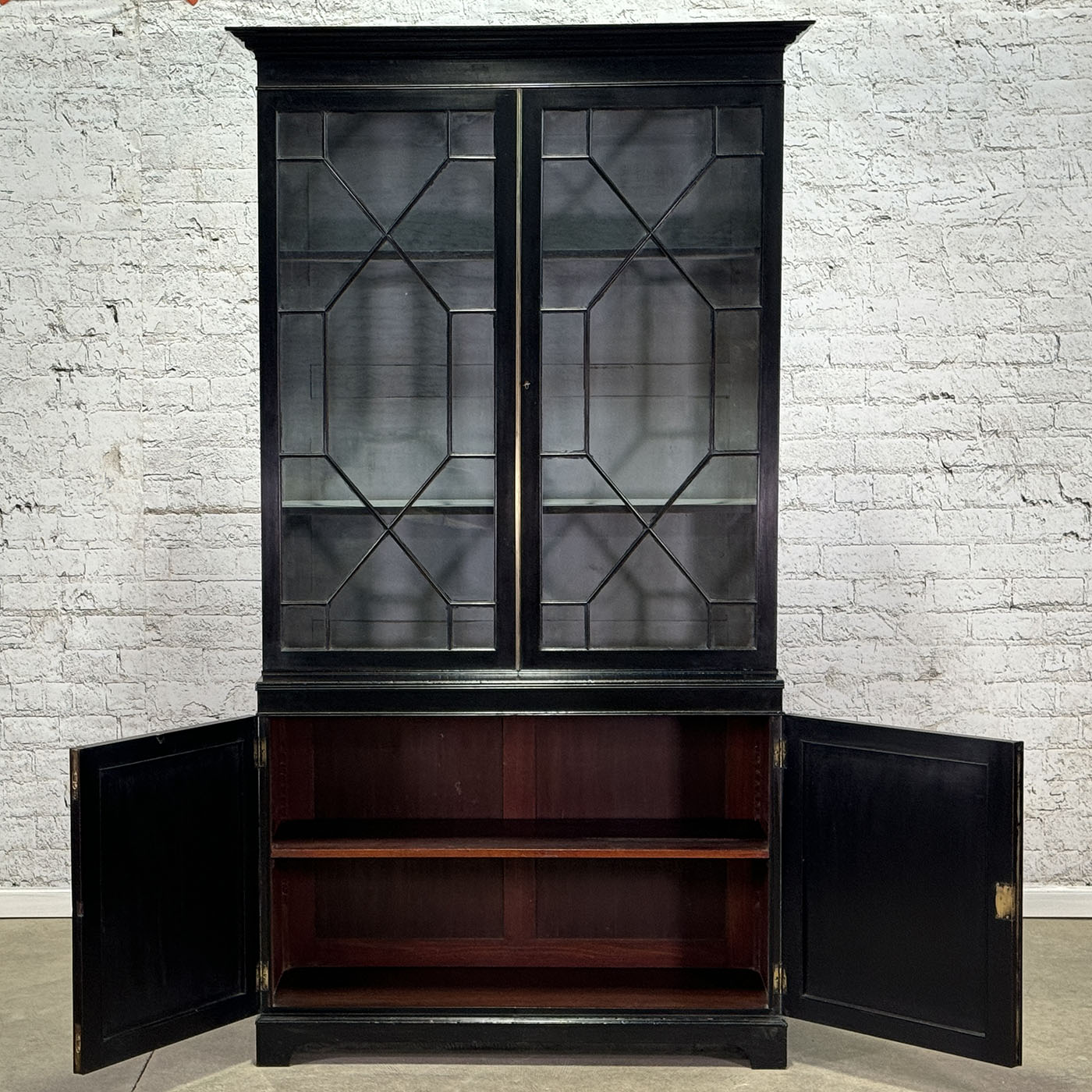 Late Georgian Antique Glazed Bookcase