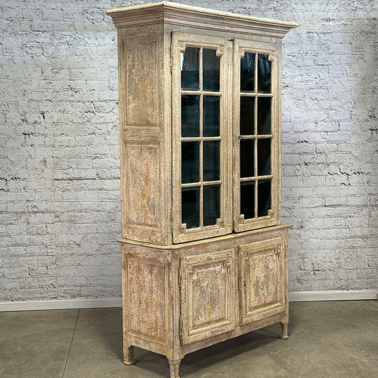Antique French Buffet Du Corps Scraped Finish c.1800