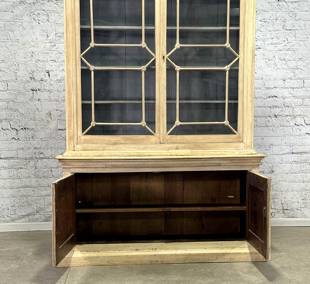 Antique French Tall Glazed Cupboard