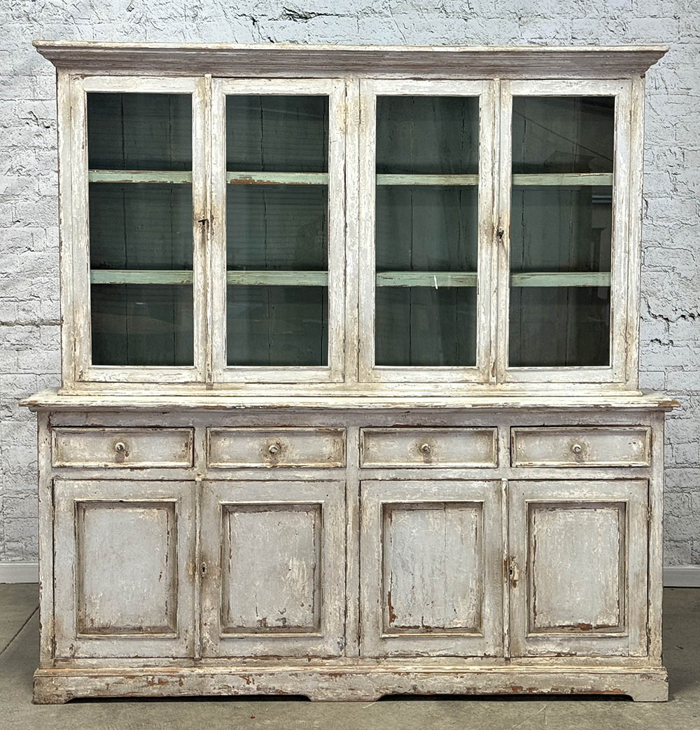 French 19Th Century Glazed Cupboard c.1860