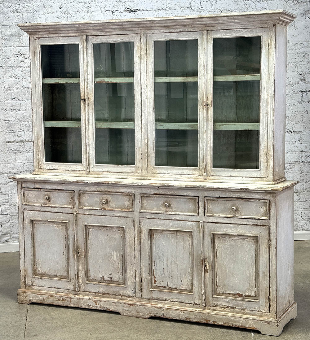 French 19Th Century Glazed Cupboard c.1860