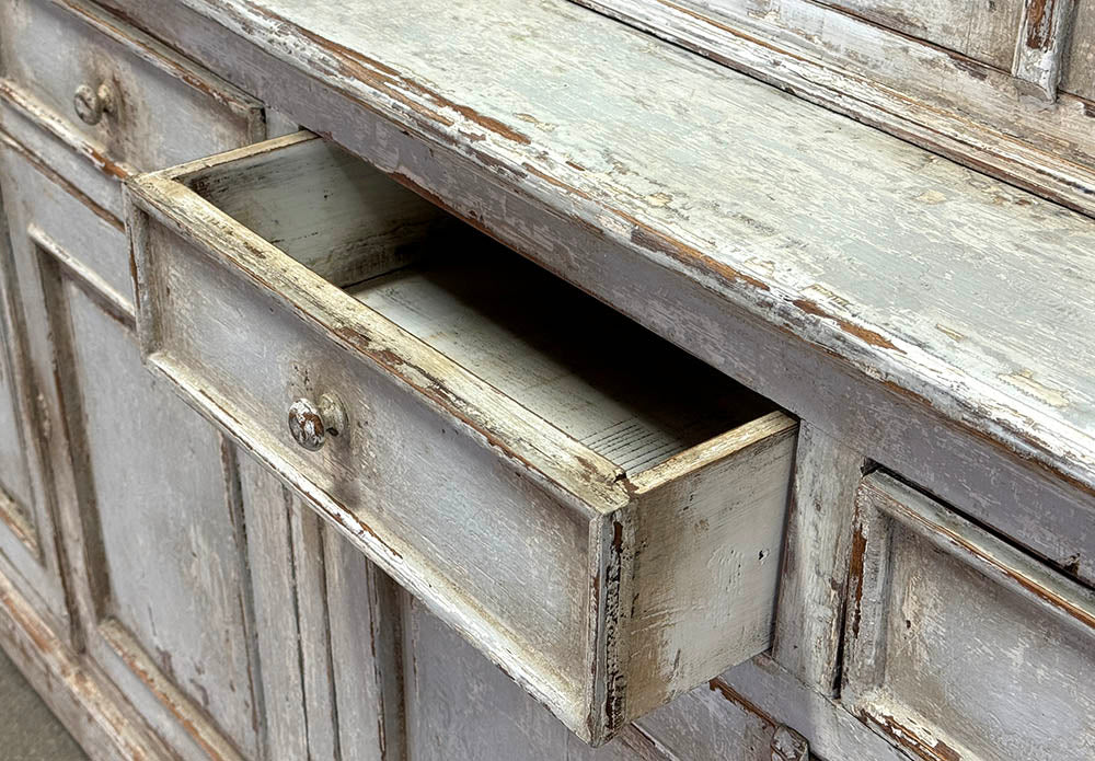 French 19Th Century Glazed Cupboard c.1860