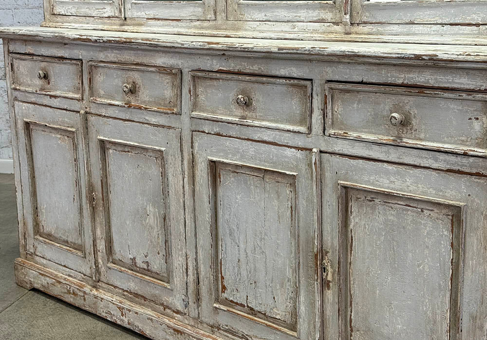 French 19Th Century Glazed Cupboard c.1860