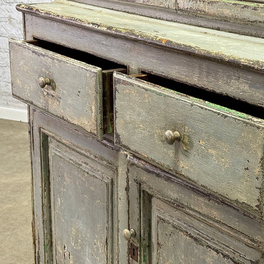 Antique French Four Door Painted Cabinet c.1840