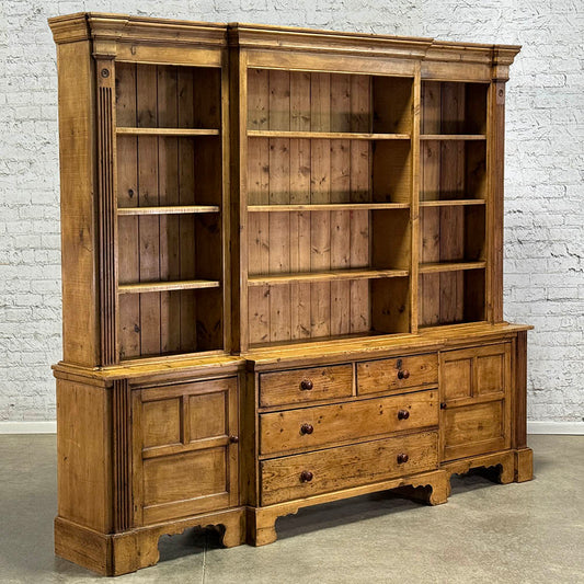 Reclaimed Pine Bookcase/Display Cupboard