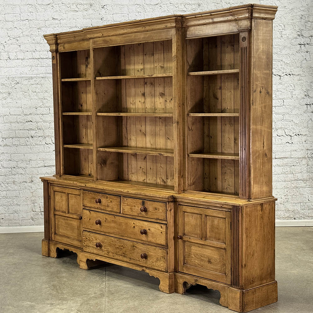 Reclaimed Pine Bookcase/Display Cupboard