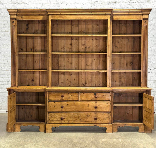 Reclaimed Pine Bookcase/Display Cupboard