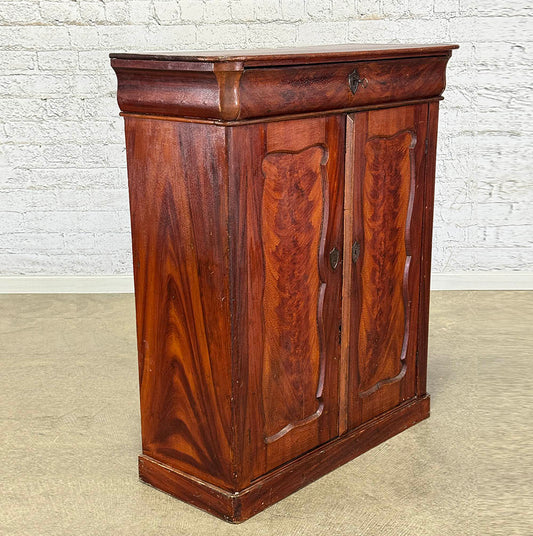 Antique Two Door Cupboard with One Drawer