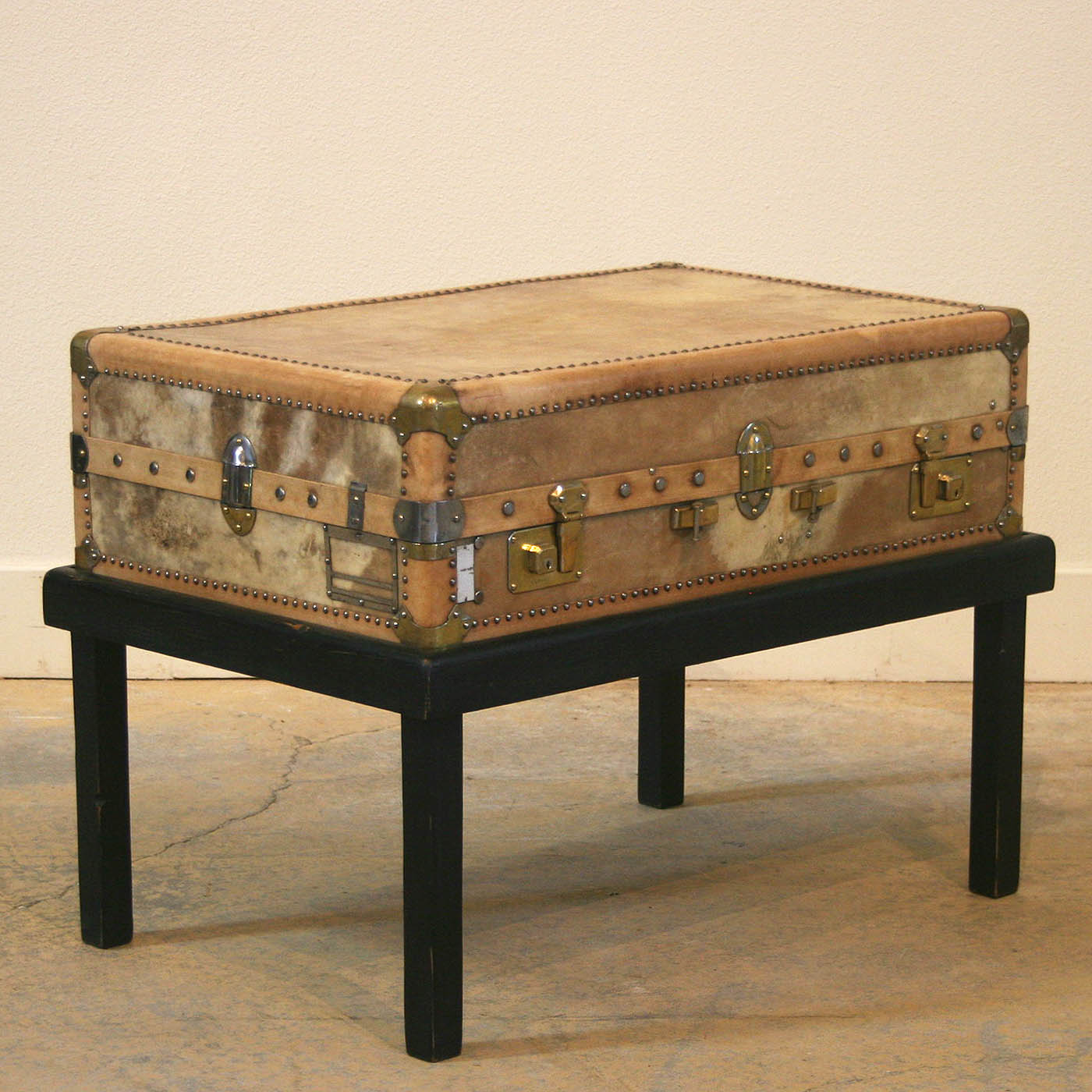 Vintage Trunk on Stand