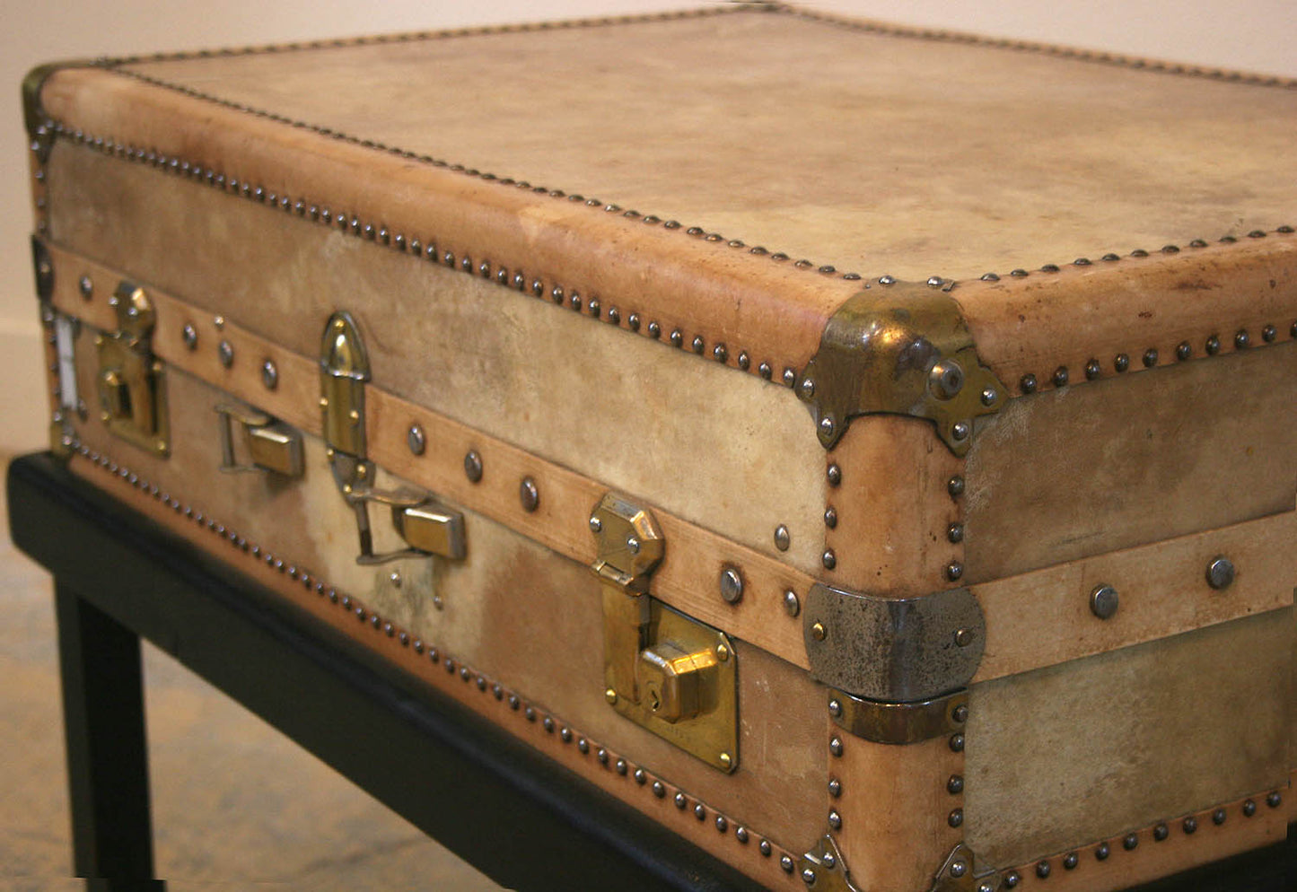 Vintage Trunk on Stand