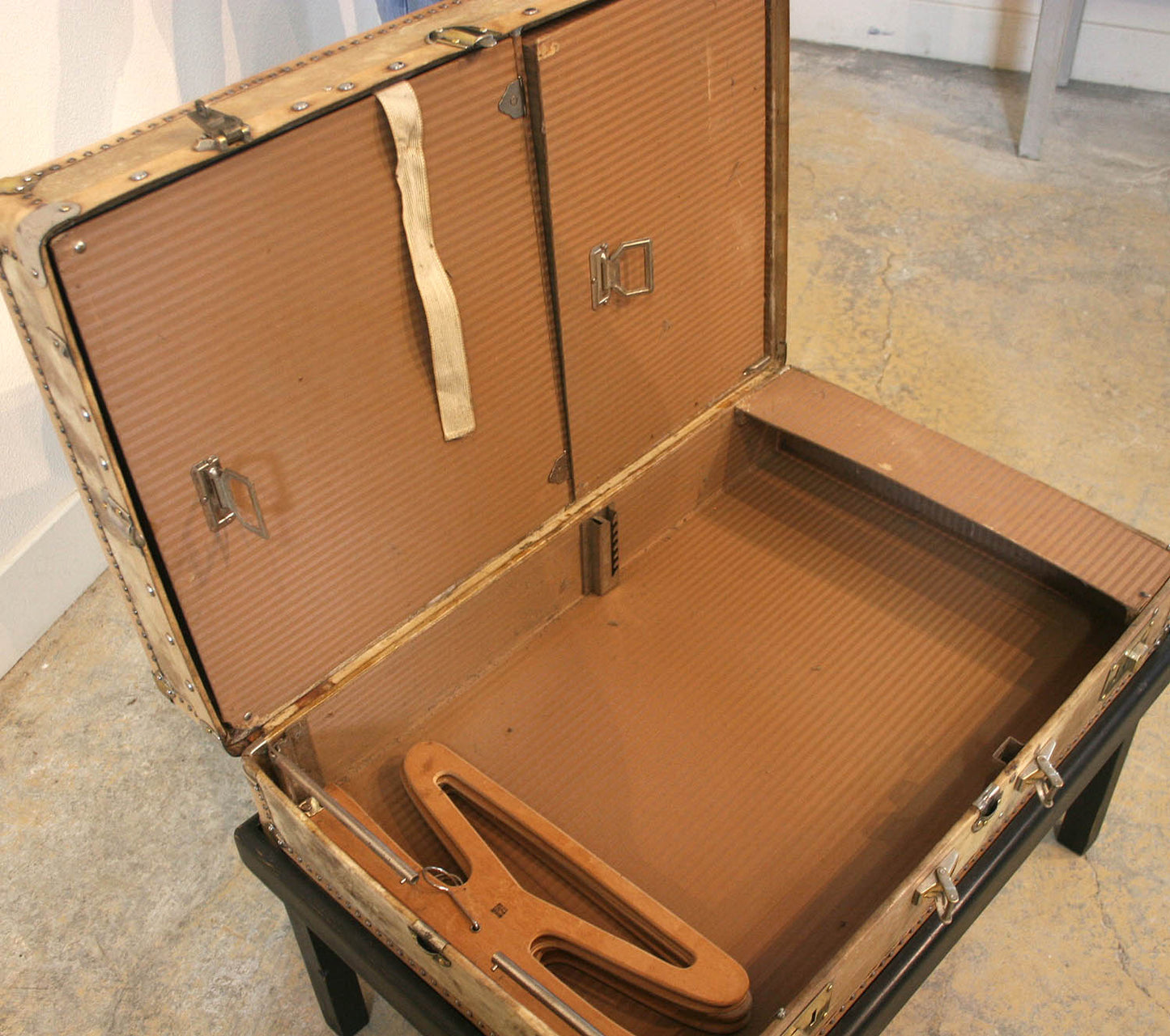 Vintage Trunk on Stand