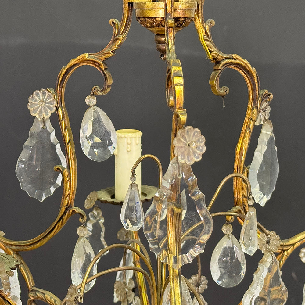 Vintage French Crystal Chandelier