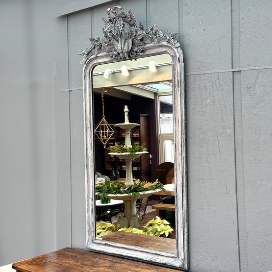 Antique French Mirror, 79"(H)