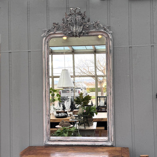 Antique French Mirror, 79"(H)