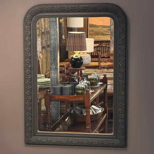 Ebonized Louis Philippe Mirror 40"(H)