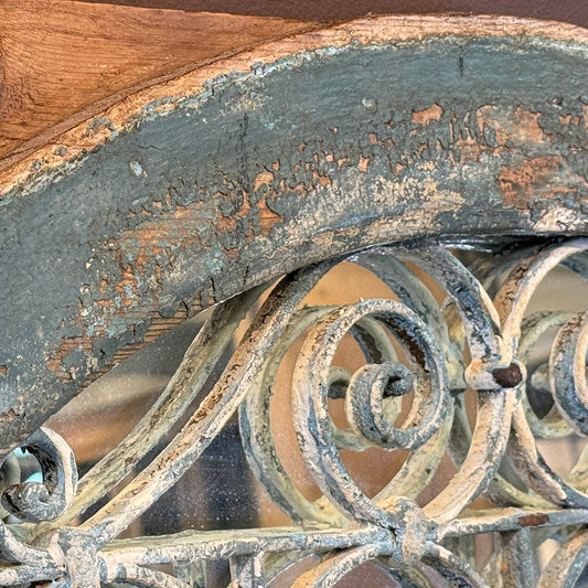 Vintage Iron Gate Mirror, 29"(H)