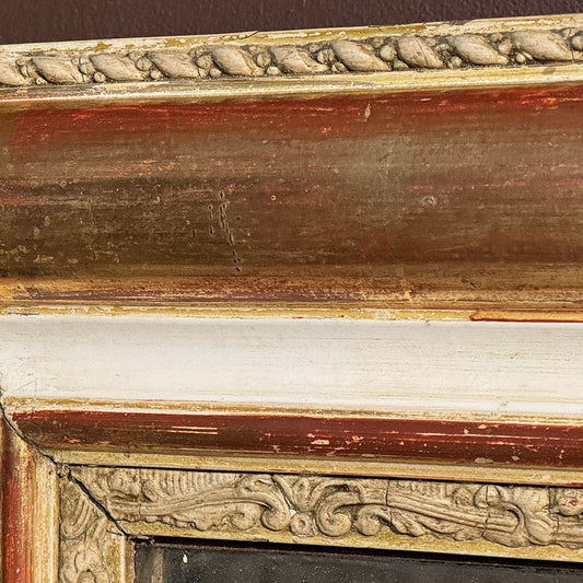 Antique French Gilt Mirror 40"