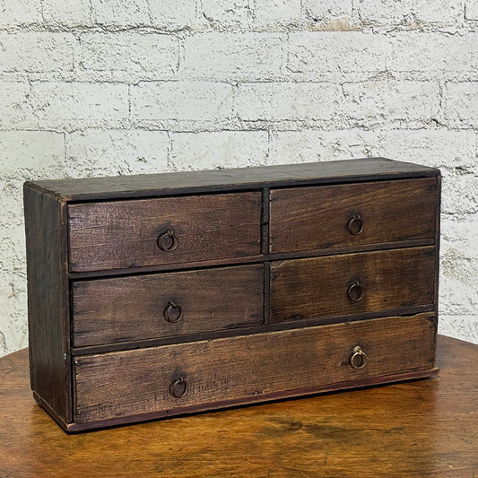 Tabletop Bank of Drawers