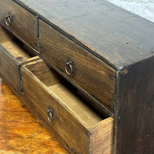 Tabletop Bank of Drawers