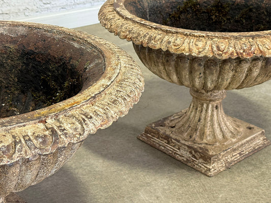Pair of Regency Cast Iron Urns