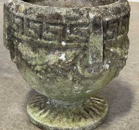 English Stone Pots with Grape Motif