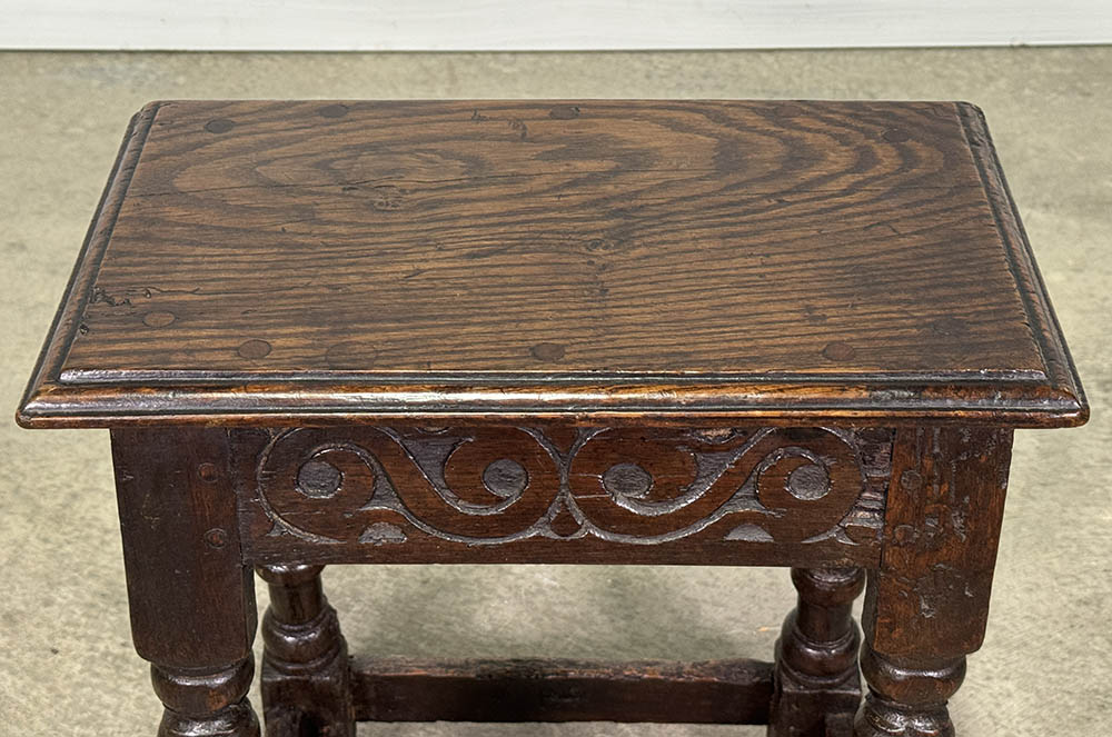 16Th Century Oak Jacobean Stool/Side Table
