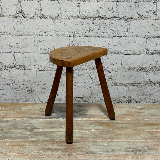 Rustic Half Moon Stool