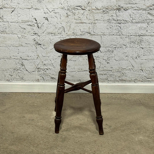 Antique English Oak Stool