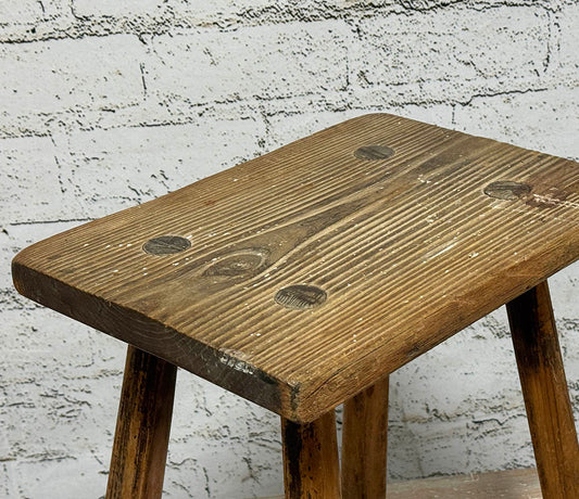 Antique English Rustic Stool