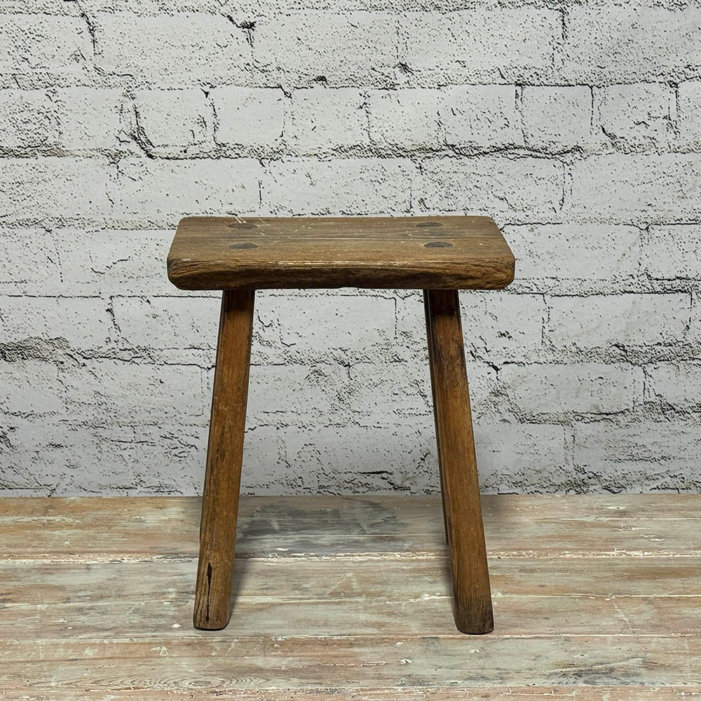Antique English Rustic Stool