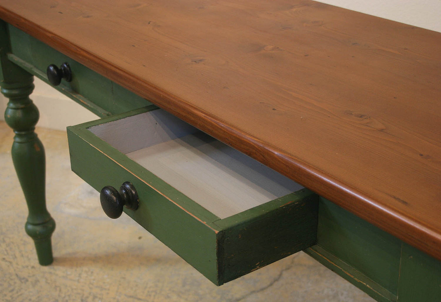 English Painted Server with 2 Drawers c.1900