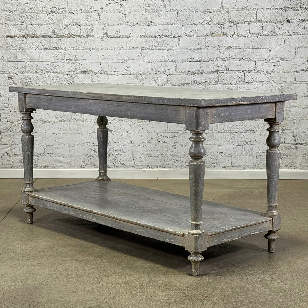 Antique English Painted Drapers Table c.1860