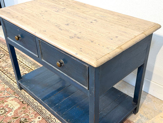 Small Two Drawer Blue  Server