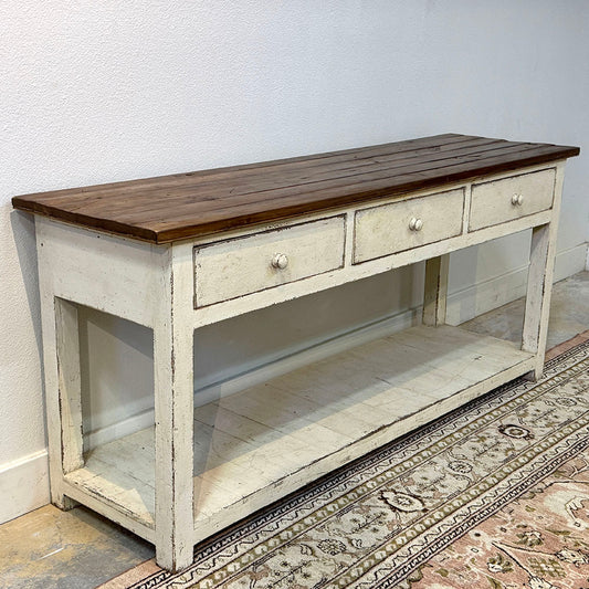 Three Drawer Cream Potboard Server