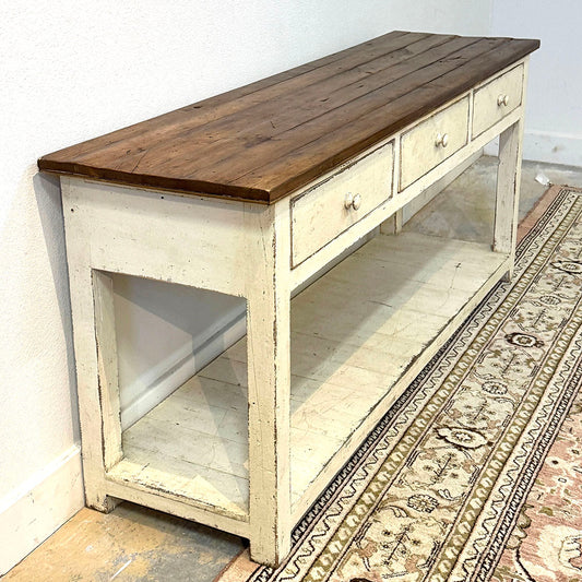 Three Drawer Cream Potboard Server