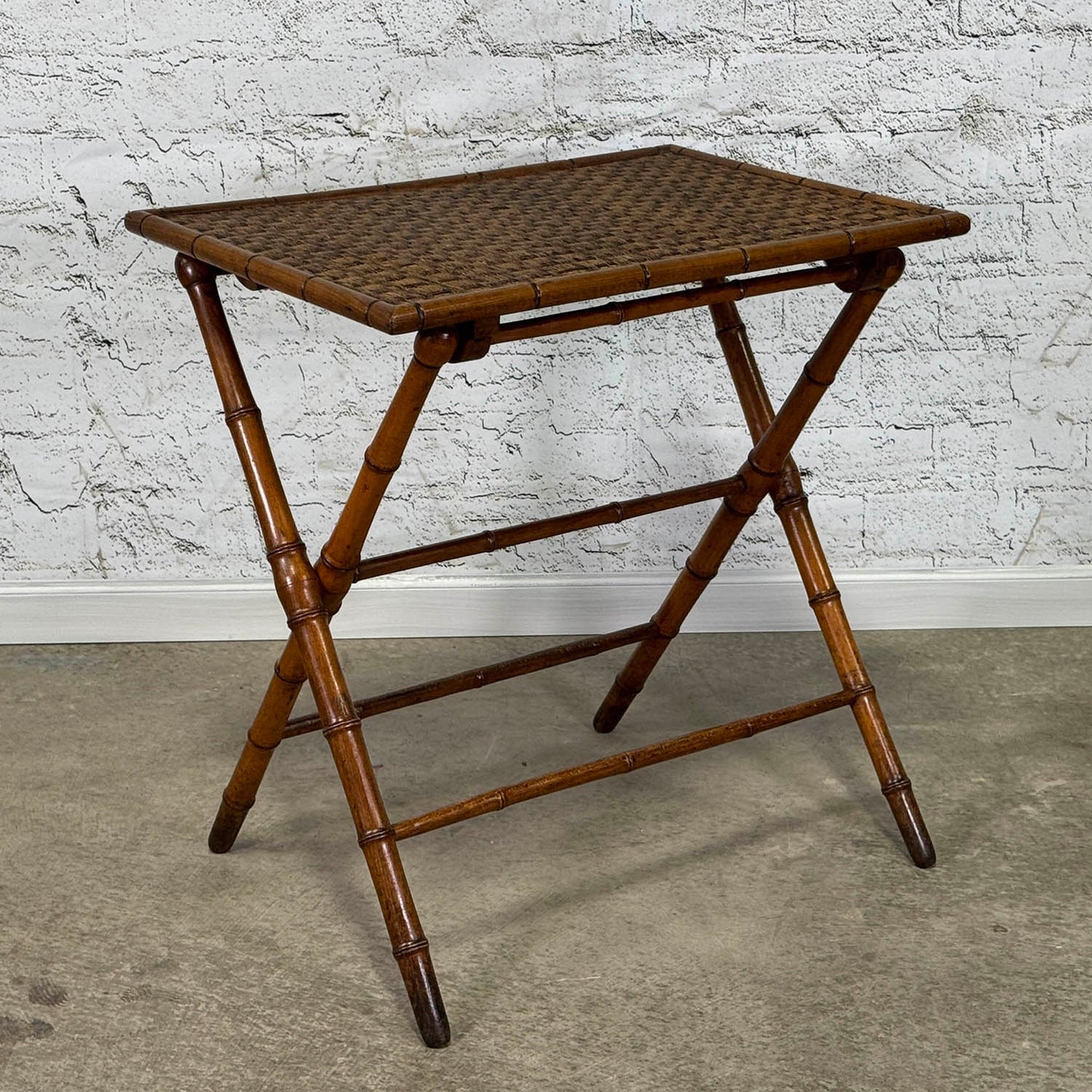 Folding Faux Bamboo Table