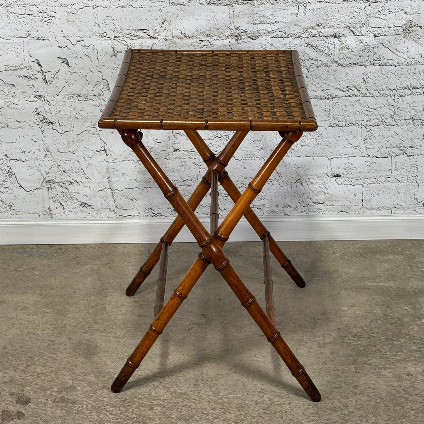 Folding Faux Bamboo Table