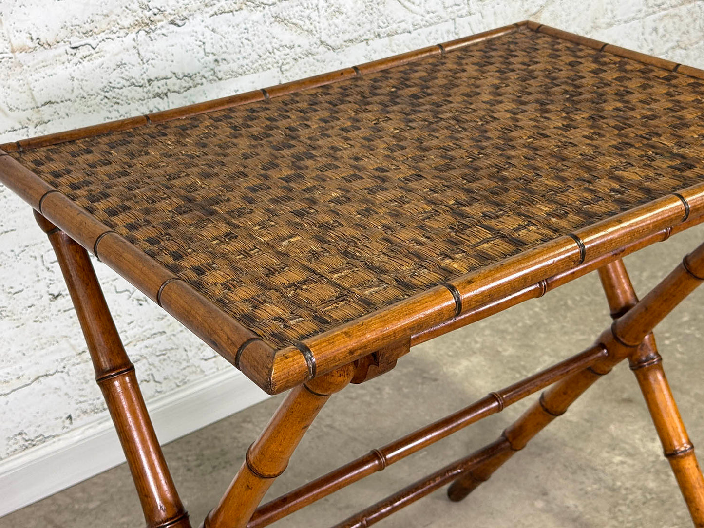 Folding Faux Bamboo Table
