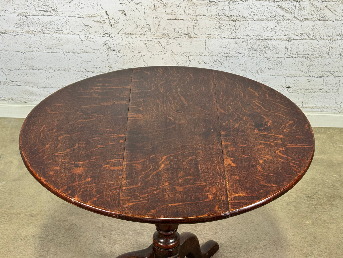 Antique Oak Pedestal Table