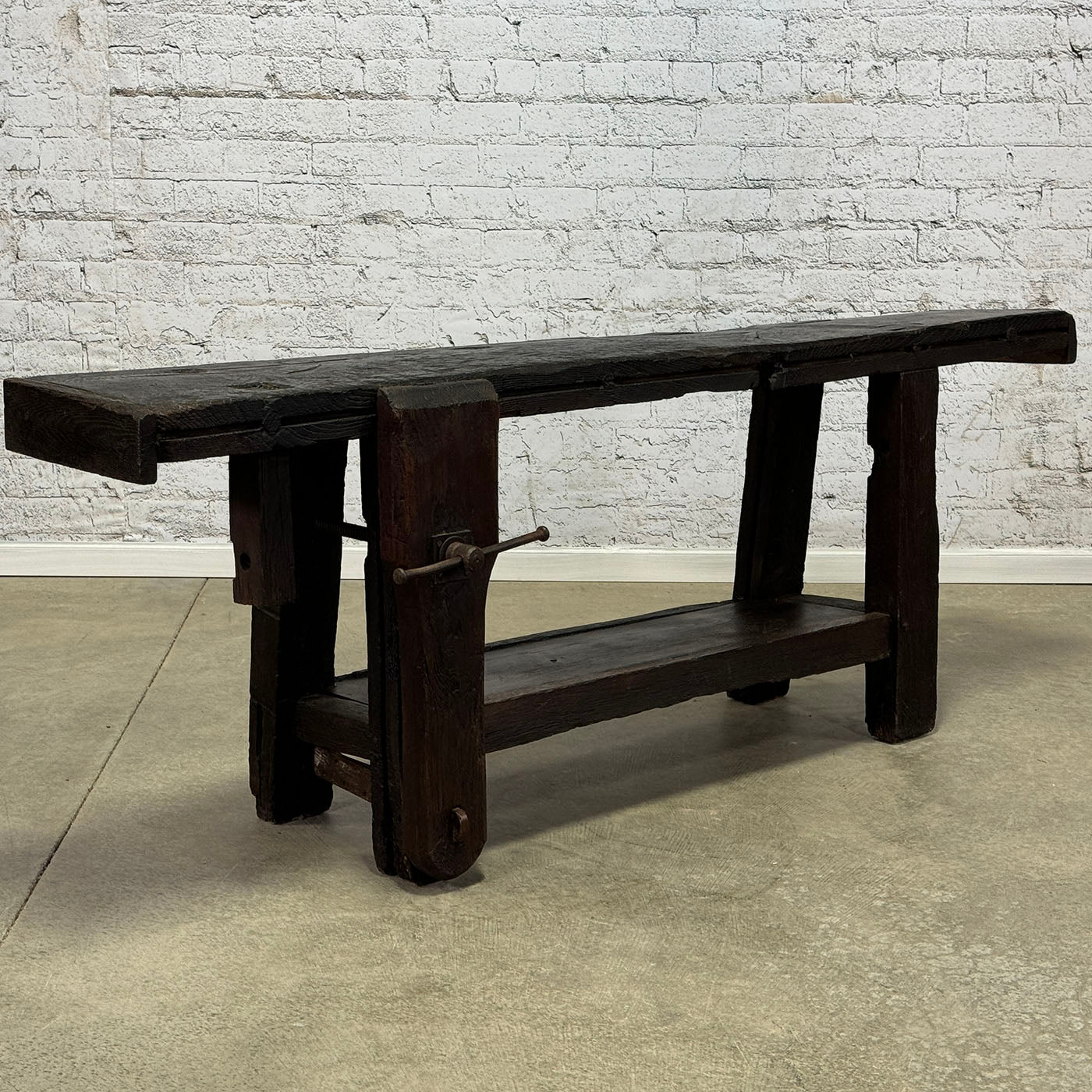 Antique French Oak Workbench c.1880