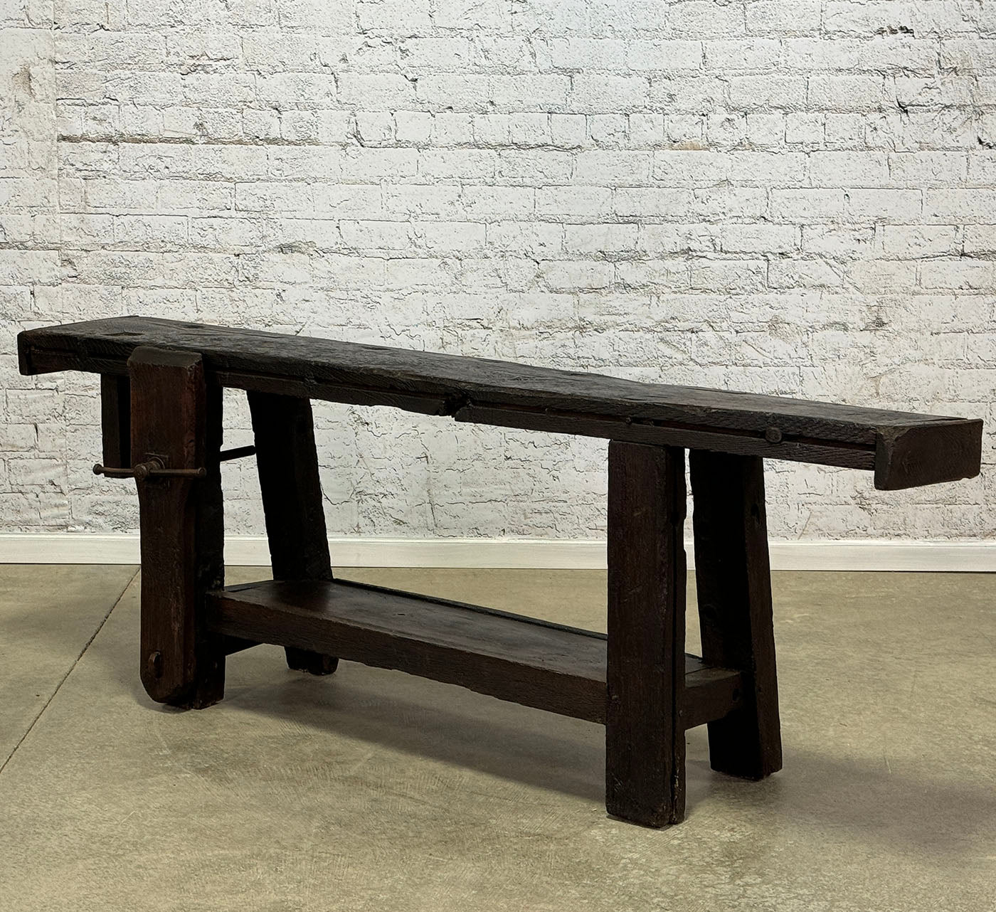 Antique French Oak Workbench c.1880