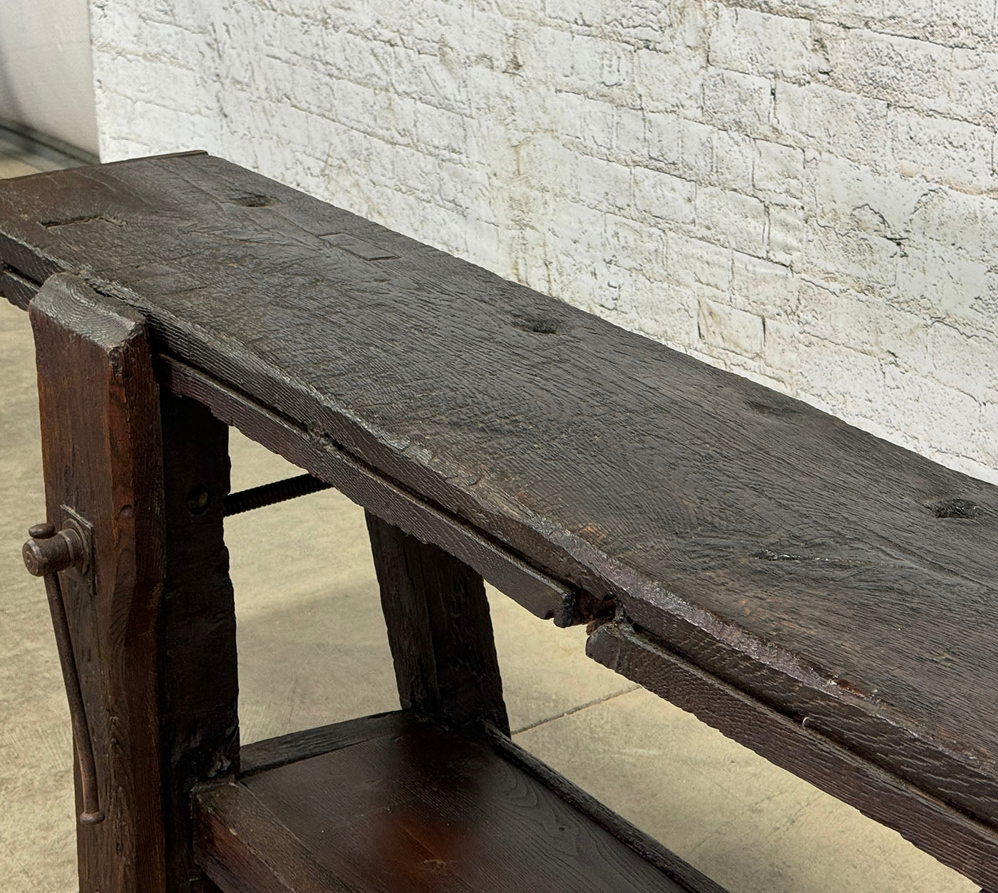 Antique French Oak Workbench c.1880