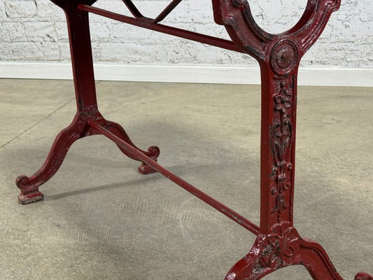 French Slate Top Iron Base Café Table