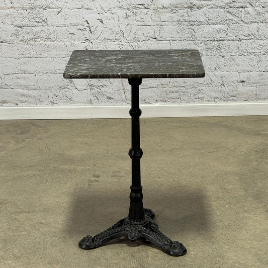 Antique Parisian Marble & Iron Cafe Table c.1890