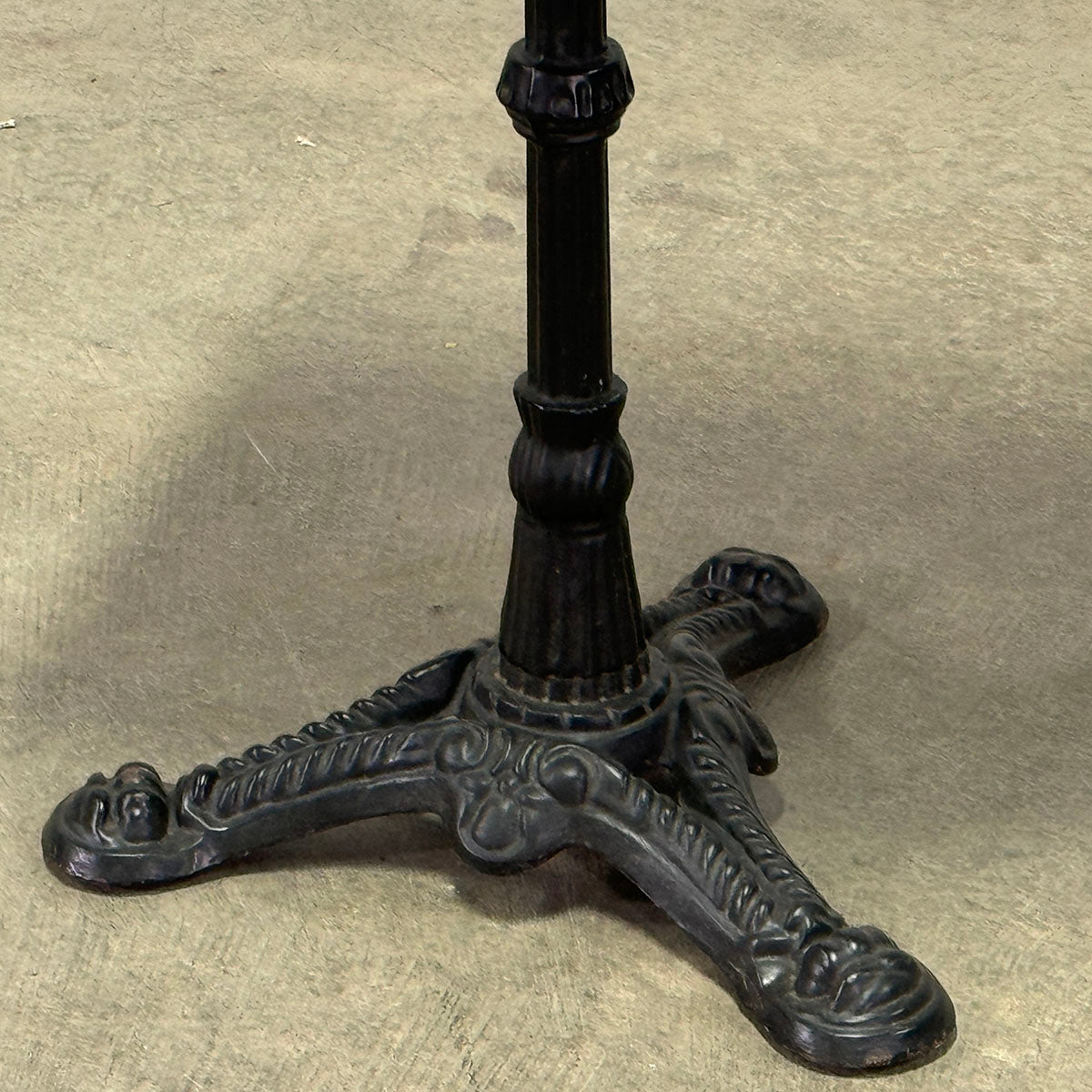 Antique Parisian Marble & Iron Cafe Table c.1890