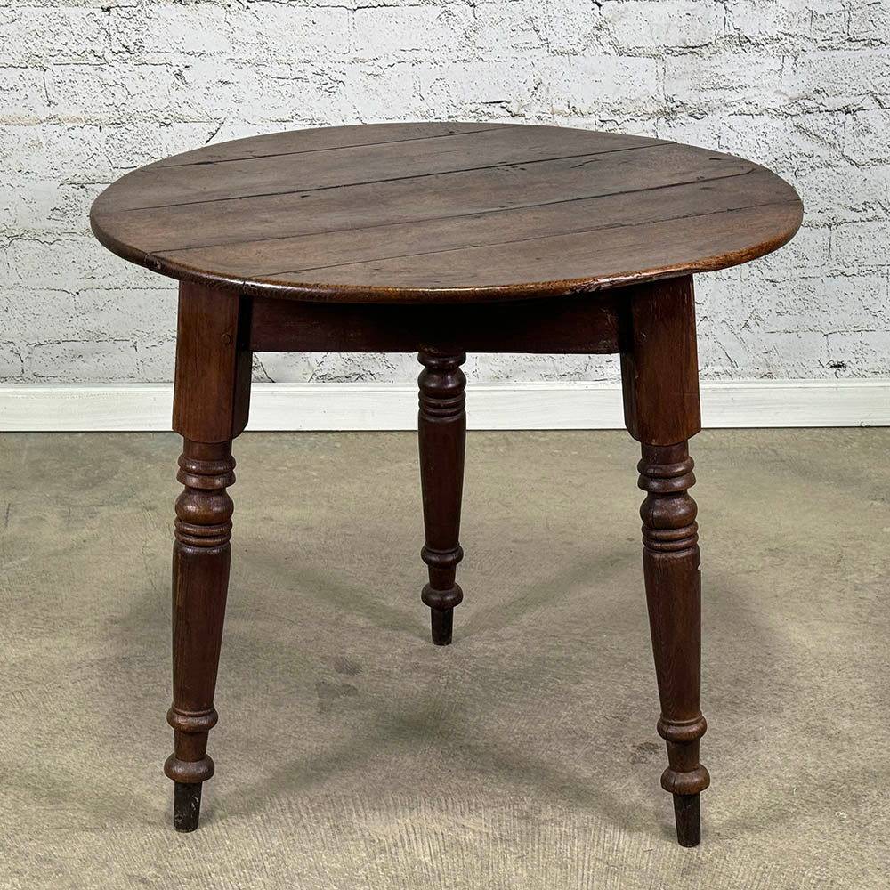 Antique Cricket Table with Turned Legs c.1880