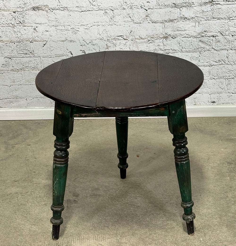 Original Paint Cricket Table with Oak Top c.1870