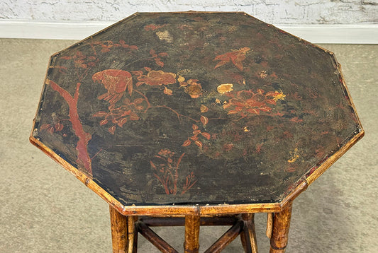 Antique Octagon Bamboo Table c.1880